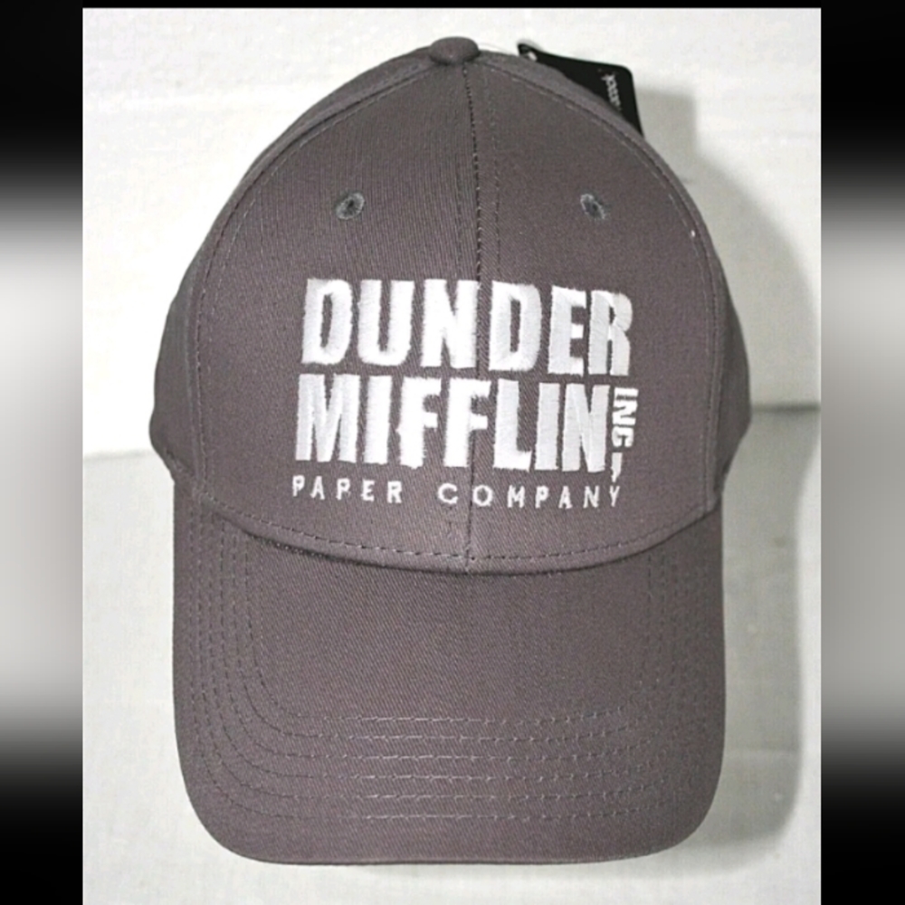 Dunder Mifflin Paper Co. Gray Baseball Cap Hat OSFM The Office TV Show New 2021